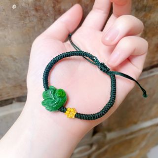 VÒNG TAY HỒ LY NGỌC CẨM THẠCH THIÊN NHIÊN TẾT CHARM SEN - THẮNG GIANG
