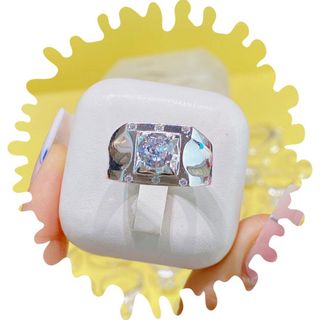 NHẪN NAM TRƠN BẠC TA ĐÍNH ĐÁ CHỦ 8 LY - THẮNG GIANG