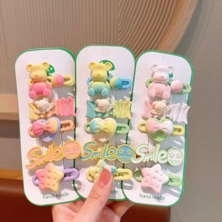 Kẹp gấu vỉ 5cây lố 12 vỉ đủ hình mới hót