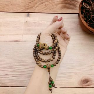 VÒNG TAY HỒ LY TRẦM HƯƠNG TỐC THIÊN NHIÊN PHỐI ĐÁ PHONG THỦY - THẮNG GIANG