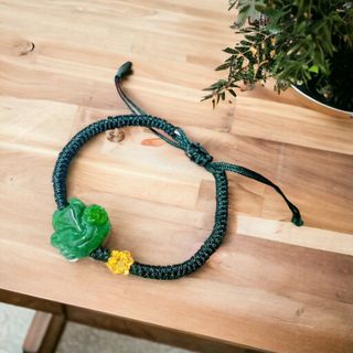 VÒNG TAY HỒ LY NGỌC CẨM THẠCH THIÊN NHIÊN TẾT CHARM SEN - THẮNG GIANG