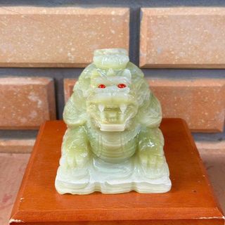 LONG QUY ĐÁ NGỌC PAKISTAN THIÊN NHIÊN 15CM - THẮNG GIANG
