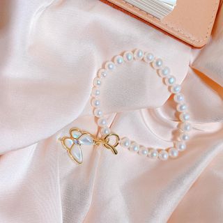 BỘ TRANG SỨC NGỌC TRAI NUÔI NƯỚC NGỌT THIÊN NHIÊN KHÓA BƯỚM - THẮNG GIANG