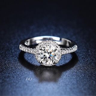 NHẪN TRÒN ĐÍNH KIM CƯƠNG MOISSANITE TẶNG KÈM KIỂM ĐỊNH QUỐC TẾ - THẮNG GIANG