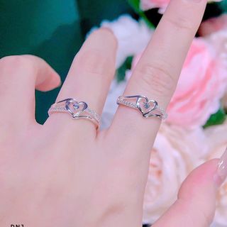 NHẪN HÌNH TRÁI TIM BẠC TA CAO CẤP CÓ THẺ HÓA ĐƠN - THẮNG GIANG