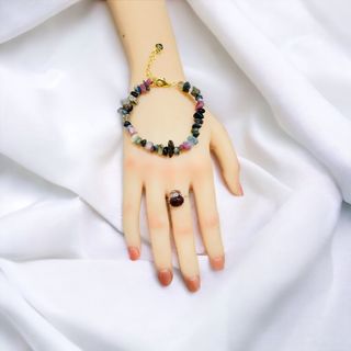 VÒNG TAY ĐÁ TOURMALINE THIÊN NHIÊN - THẮNG GIANG