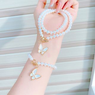 BỘ TRANG SỨC NGỌC TRAI NUÔI NƯỚC NGỌT THIÊN NHIÊN KHÓA BƯỚM - THẮNG GIANG