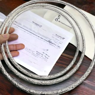 KIỀNG BẠC TA BA TẦNG NGUYÊN CHẤT TRẠM RỒNG PHƯỢNG CÓ THẺ HÓA ĐƠN - THẮNG GIANG
