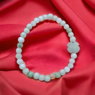 VÒNG TAY TÚI TIỀN TRẮNG NGỌC CẨM THẠCH THIÊN NHIÊN - THẮNG GIANG