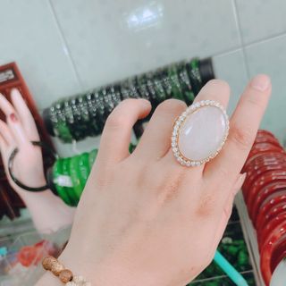 NHẪN NGỌC CẨM THẠCH THIÊN NHIÊN BỌC - THẮNG GIANG