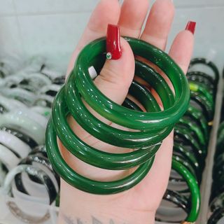 VÒNG TAY CHALCEDONY XANH THIÊN NHIÊN - THẮNG GIANG