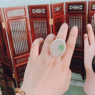 NHẪN NGỌC CẨM THẠCH THIÊN NHIÊN BỌC - THẮNG GIANG