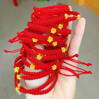 VÒNG TAY SEN TẾT CHỈ ĐỎ MAY MẮN - THẮNG GIANG