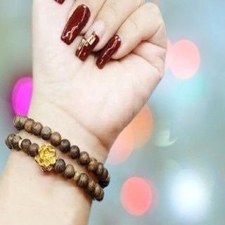 VÒNG TAY HAI TẦNG TRẦM HƯƠNG TỐC THIÊN NHIÊN PHỐI CHARM BẠC TA XI VÀNG - THẮNG GIANG