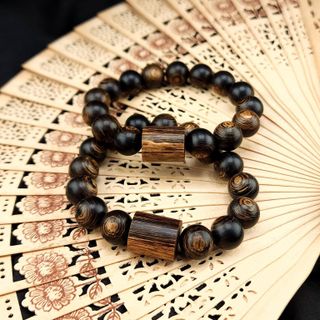 [1 VÒNG] VÒNG TAY NAM TRẦM HƯƠNG SÁNH CHÌM THIÊN NHIÊN 12 LY - THẮNG GIANG