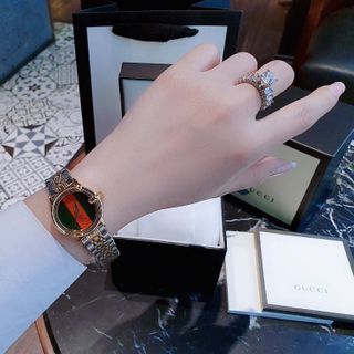 ĐỒNG HỒ NỮ TRUNG CẤP GU CII MẶT MINI KHOÁ BƯỚM