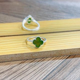 NHẪN CỎ BỐN LÁ NGỌC BÍCH THIÊN NHIÊN BỌC BẠC TA - THẮNG GIANG