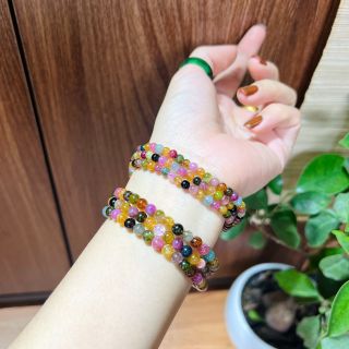 VÒNG TAY ĐÁ TOURMALINE 4,5 LY THIÊN NHIÊN HOÀNG GIA - THẮNG GIANG