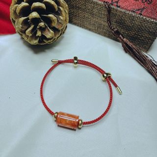 VÒNG TAY LU THỐNG NGỌC CẨM THẠCH HUYẾT THIÊN NHIÊN DÂY KẼM - THẮNG GIANG