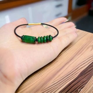 VÒNG TAY LU THỐNG NGŨ ĐIẾU NGỌC CẨM THẠCH SƠN THỦY TUYP BC THIÊN NHIÊN - THẮNG GIANG