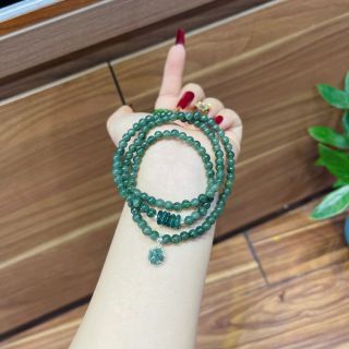 VÒNG TAY NGŨ ĐIẾU NGỌC LAM PHỐI HỒ LY BỌC BẠC TA THIÊN NHIÊN - THẮNG GIANG