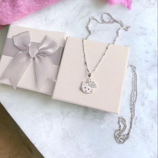DÂY CHUYỀN KITTY ĐỘI VƯƠNG MIỆN CHO BÉ BẠC TA CAO CẤP - THẮNG GIANG