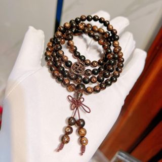 VÒNG TAY CHỮ VẠN TRẦM HƯƠNG SÁNH CHÌM THIÊN NHIÊN - THẮNG GIANG