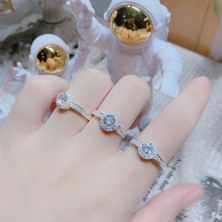 NHẪN TRÒN ĐÍNH ĐÁ BẠC TA CAO CẤP - THẮNG GIANG