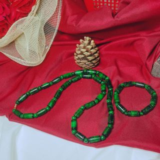 BÔNG TRANG SỨC LU THỐNG NGỌC CẨM THẠCH SƠN THỦY THIÊN NHIÊN - THẮNG GIANG