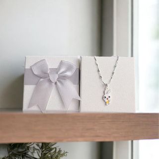 DÂY CHUYỀN THỎ CON VUI NHỘN CHO BÉ BẠC TA CAO CẤP - THẮNG GIANG