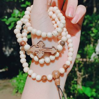 VÒNG TAY DÂU TẰM PHỐI THÁNH GIÁ TRẦM HƯƠNG TỐC CÔNG GIÁO - THẮNG GIANG