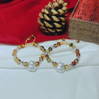 VÒNG TAY HỔ PHÁCH THIÊN NHIÊN CHARM MÈO THẦN TÀI - THẮNG GIANG