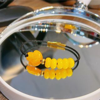 VÒNG TAY HỒ LY NGŨ ĐIẾU CẨM THẠCH VÀNG THIÊN NHIÊN - THẮNG GIANG