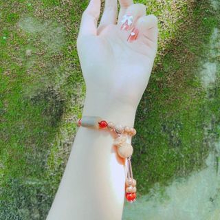 VÒNG TAY TRẦM HƯƠNG TỐC THIÊN NHIÊN PHỐI LU THỐNG TÚI TIỀN - THẮNG GIANG