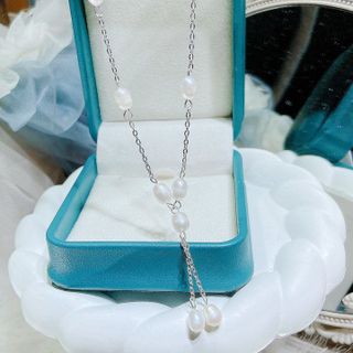 DÂY CHUYỀN NGỌC TRAI NUÔI NƯỚC NGỌT THIẾT KẾ DÁNG XOÀI - THẮNG GIANG