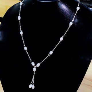 DÂY CHUYỀN NGỌC TRAI NUÔI NƯỚC NGỌT THIẾT KẾ DÁNG XOÀI - THẮNG GIANG