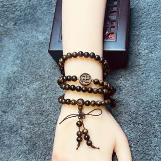 VÒNG TAY CHỮ VẠN TRẦM HƯƠNG SÁNH CHÌM THIÊN NHIÊN - THẮNG GIANG
