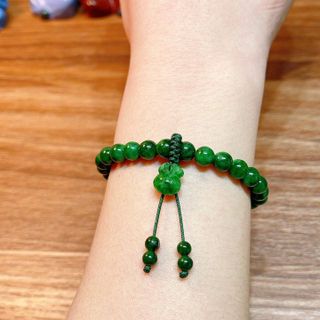 VÒNG TAY TÚI TIỀN TREO NGỌC CẨM THẠCH SƠN THỦY THIÊN NHIÊN - THẮNG GIANG