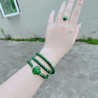 CHUỖI VÒNG TAY HỒ LY NGỌC CẨM THẠCH TUYP C THIÊN NHIÊN - THẮNG GIANG