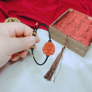 VÒNG TAY HỒ LY CHÚA CẨM THẠCH CAM THIÊN NHIÊN - THẮNG GIANG