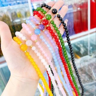 VÒNG TAY THẠCH ANH 108 HẠT 6 LY - THẮNG GIANG