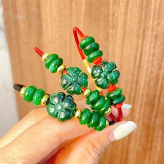 VÒNG TAY CỎ BỐN LÁ SƠN THỦY NGŨ ĐIẾU THIÊN NHIÊN - THẮNG GIANG