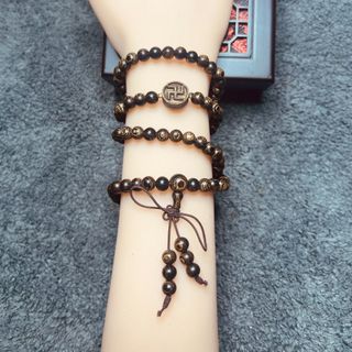 VÒNG TAY CHỮ VẠN TRẦM HƯƠNG SÁNH CHÌM THIÊN NHIÊN - THẮNG GIANG