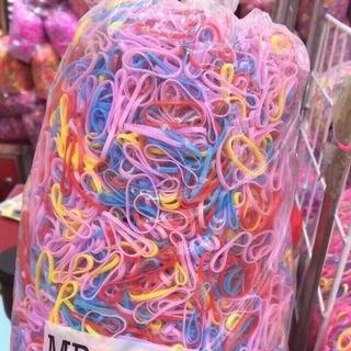Thun cột tóc túi 1kg (lớn trung nhỏ)đủ màu chuẩn TQ