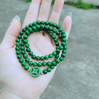 VÒNG TAY CẨM THẠCH XU KIM TIỀN THIÊN NHIÊN - THẮNG GIANG