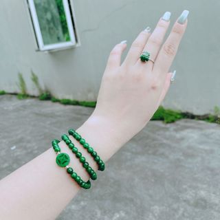 VÒNG TAY CẨM THẠCH XU KIM TIỀN THIÊN NHIÊN - THẮNG GIANG