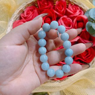 VÒNG TAY NAM THẠCH ANH MÀU AQUAMARINE 12 LY - THẮNG GIANG