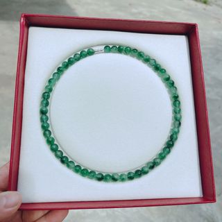 VÒNG CỔ THẠCH ANH RÊU 8 LY THIÊN NHIÊN - THẮNG GIANG