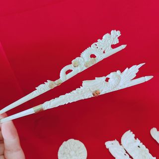 BỘ TRANG SỨC TRÂM XƯƠNG MỸ NGHỆ RỒNG PHƯỢNG BỌC - THẮNG GIANG