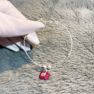 LẮC TAY BẠC TA CHUẨN PHỐI TÚI TIỀN RUBY THIÊN NHIÊN - THẮNG GIANG